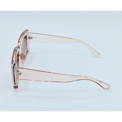 Ladies Rose Crystal Large Frame Square Sunglasses Item LRCS-003