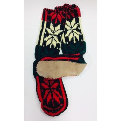 Knee High Natural Earth Shoes Black Red Green KNES-001