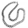 Men's 14MM Stainless Steel "Platinum Look" 30 inch Chain Item MSSC-30-0014