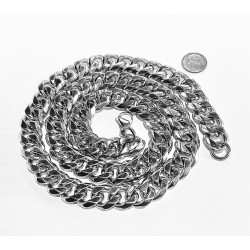 Men's 14MM Stainless Steel "Platinum Look" 30 inch Chain Item MSSC-30-0014