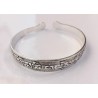 Tibetan Om Mani Padme Hum Silver Plated Bracelet Item TOSB-0001