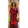 UrbanTraders Maroon Batik Dress UTMBD-001