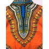 Karan African Print Button Up Shirt XL N109707OGS Orange / Green Style 586