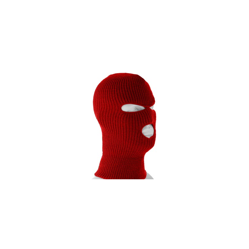 3-HOLE FACEMASK/SKI BALACLAVA/RED COLOR