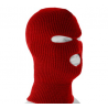 3-HOLE FACEMASK/SKI BALACLAVA/RED COLOR