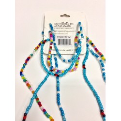 Waist 3PC Bead Set Turquoise Multi-Colored Item No W3BT-001