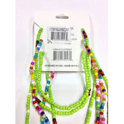 3PC Waist Bead Lime Green Set Item 3WBL-001