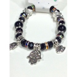 Mystic Black Crystal Adjustable Bracelet Item MBCA-001