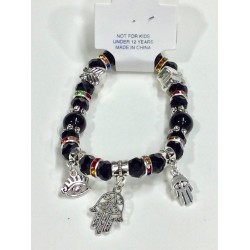 Mystic Black Crystal Adjustable Bracelet Item MBCA-001