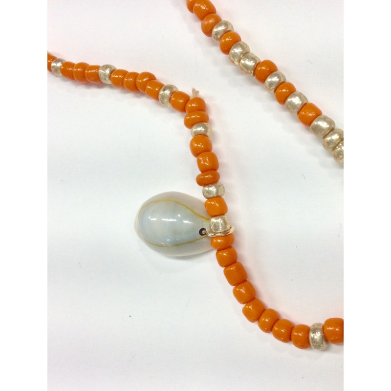 Ladies Orange Sea Shell Waist Beads Item OSWB-001