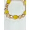 Yellow Crystal Adjustable Bracelet Item YCAB-001