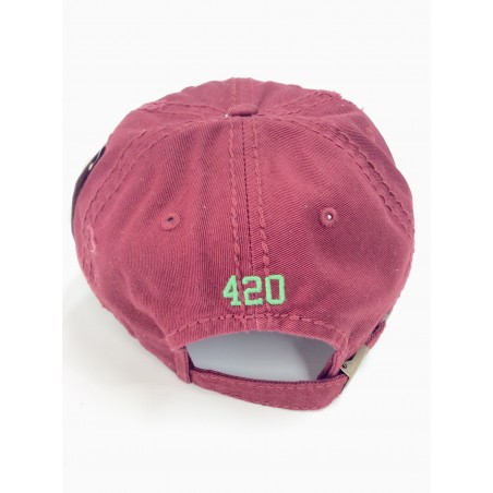 Red 420 Don’t Worry Be Happy Baseball Cap Item RDBC-001