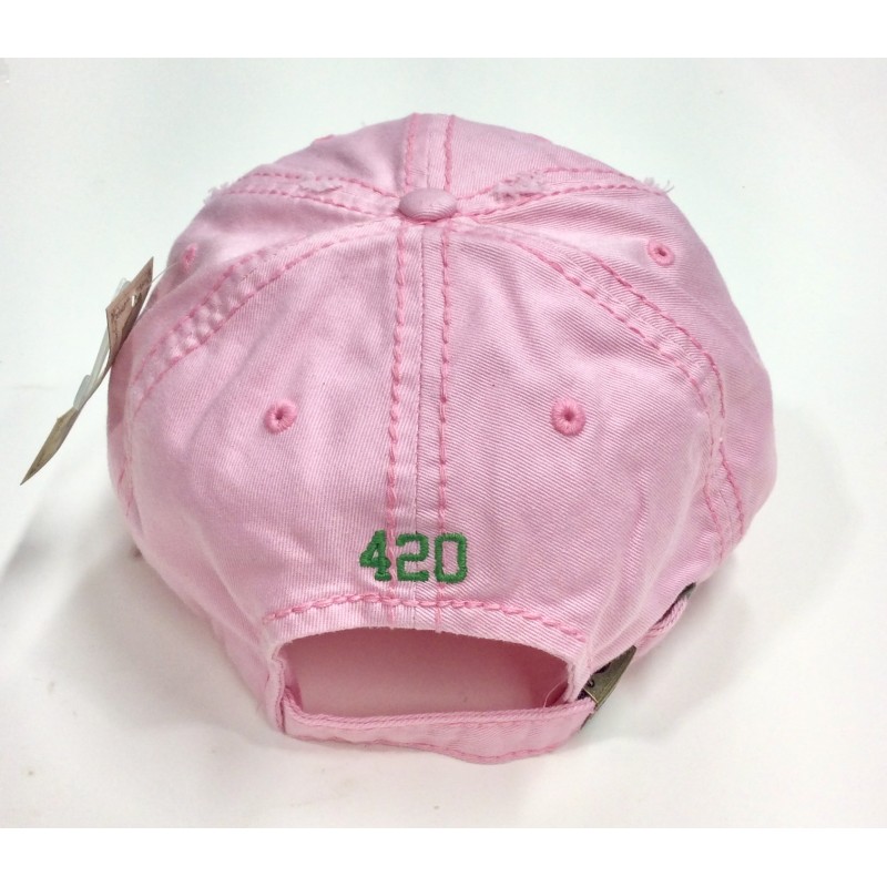 Pink Aged Look Baseball Cap Item PABC-001