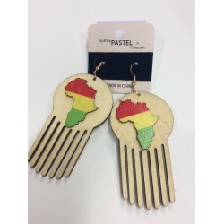 Tan African Hand Earrings Item TAHE-001
