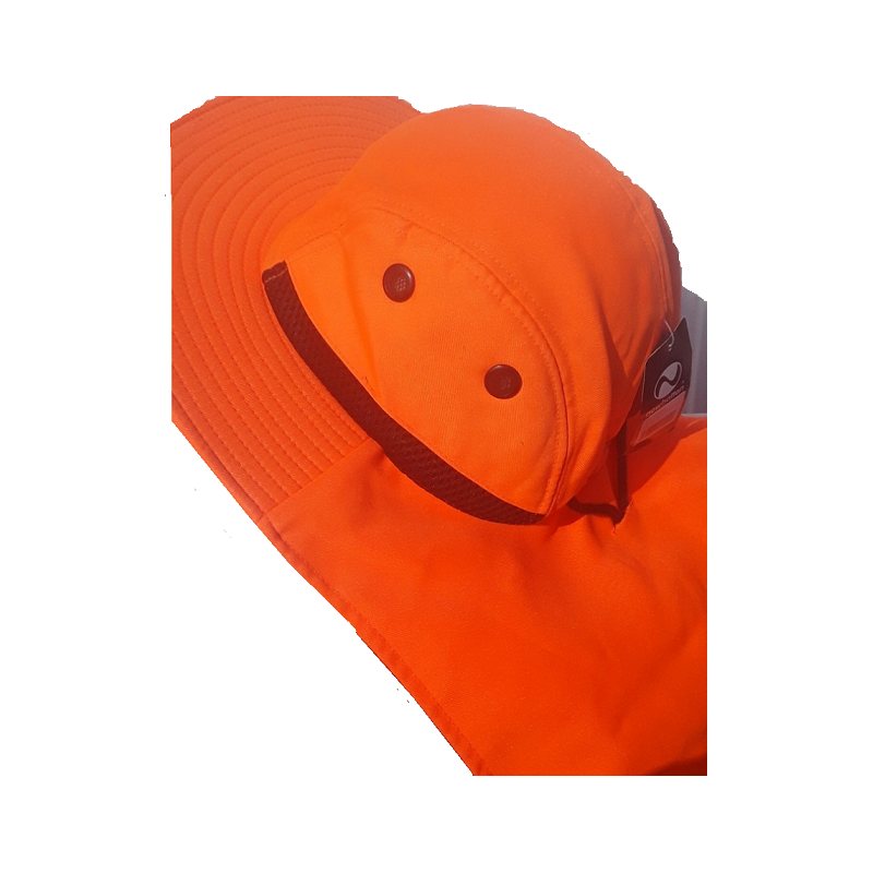 Neon Safety Orange Safari Hat Item NSOH-001