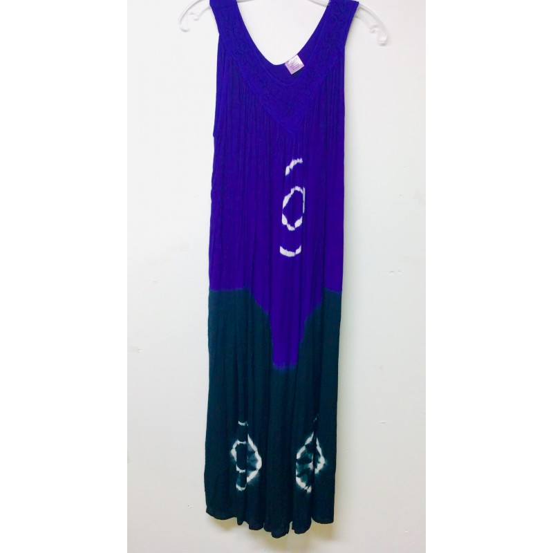 Purple Tie Dye Long Dress Item PTDD-001