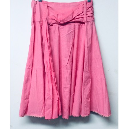 Ladies Fuscia Pink Cotton Short Summer Dress Item FPSD-001