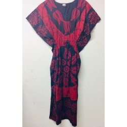 Red African Print Dress Size 3-4 Item RAPD-001