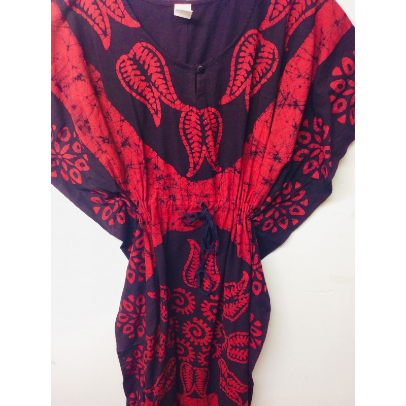 Red African Print Dress Size 3 - 4 Item RAPD-001