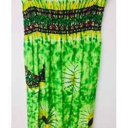 Green African Tie Dye Print Pants Item GATDP-001