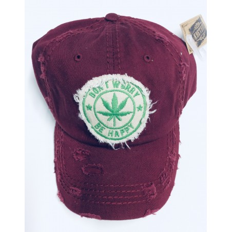 Plum Purple Don’t Worry Hat Unisex Item PDWH-001