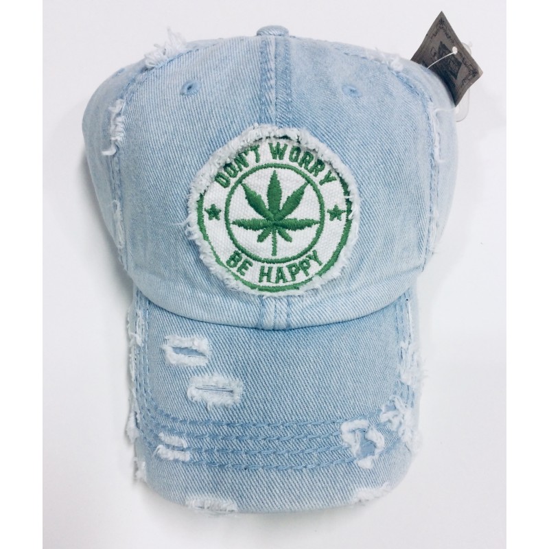 Faded Blue Jean Don’t Worry Hat Item FBJH-001