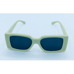 Ladies Lime Green Square Frame Sunglasses Item LGSS-001