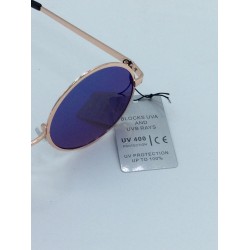 Round Purple Blue Multi-Colored Sun Glasses Item RPBS-002