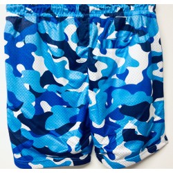 Men’s Blue & White Abstract Print Swimming Beach Boogie Board Shorts Item MBWS-001