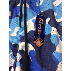 Men’s Blue & White Abstract Print Swimming Beach Boogie Board Shorts Item MBWS-001