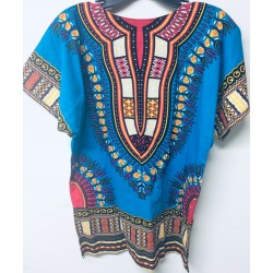 Blue African Print Pull...