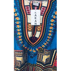 Blue African Print Pull Over Item BAPB-001