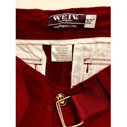 Burgundy Wine Colored Cargo Shorts Cotton Size 32 Item BWCS-002