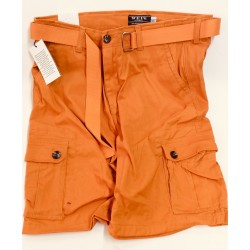 Rust Cargo Shorts with Belt