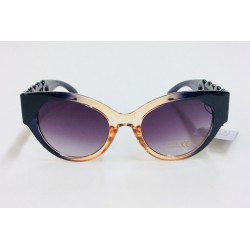 Ladies Black Gold Accent Cat Eye Sunglasses Item BGCS-003