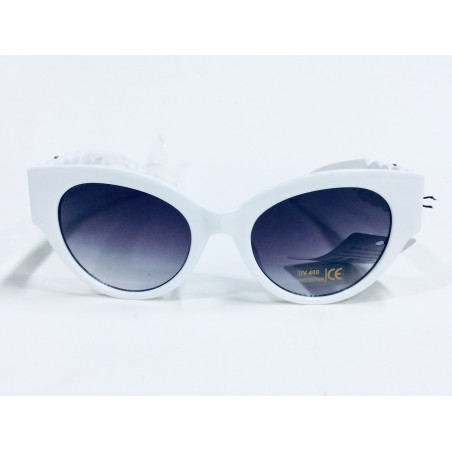 Ladies White Cat Eye Medium Sun Glasses Item LCES-001